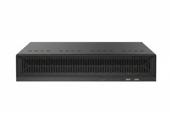 Hanwha WRN-1632S-6TB Wisenet Edge Wave NVR with USB Mouse and Rack Mount Brackets, 2U, Intel Based, 6TB, Metal, Black