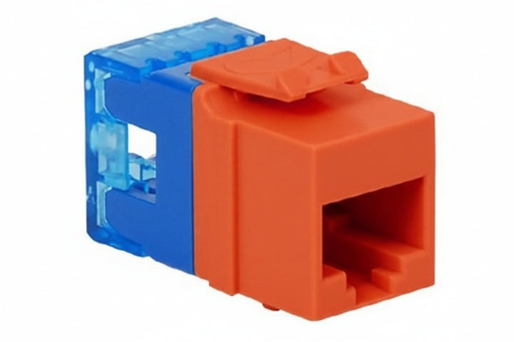 ICC IC1078F5OR CAT5e RJ45 Keystone Jack for HD Style, Orange