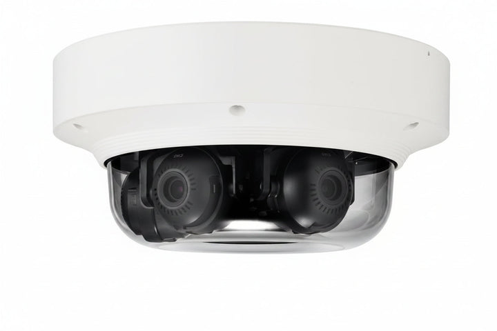 Hanwha PNM-8082VT P-Series 2MP 3-Channel Multi-Directional Camera, 3-6mm Varifocal Lenses, White