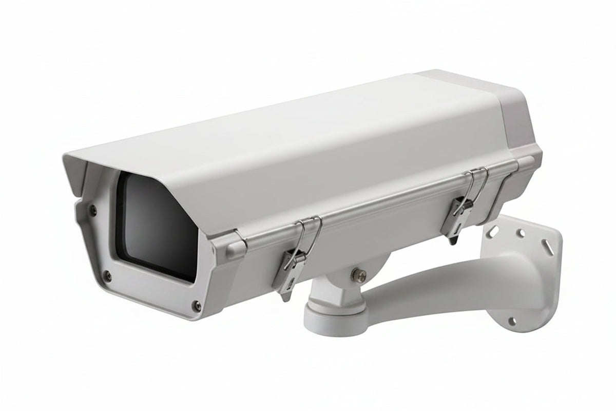 Hanwha SHB-4200H Indoor/Outdoor Housing for Fixed Box Cameras, -31° to +122° (-35° to +50°C) Operating Temperature, Ivory