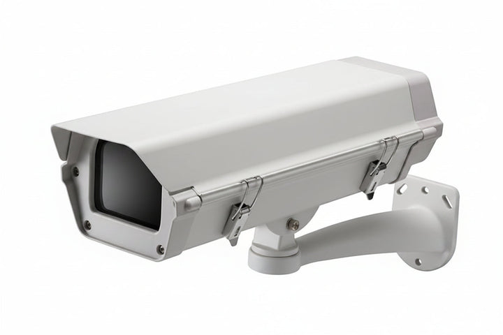 Hanwha SHB-4200H Indoor/Outdoor Housing for Fixed Box Cameras, -31° to +122° (-35° to +50°C) Operating Temperature, Ivory