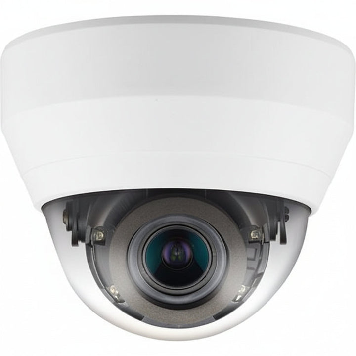 Hanwha QND-6082R Q-Series 2MP IR Vandal Dome Camera, 3.2-10mm Varifocal Lens, White