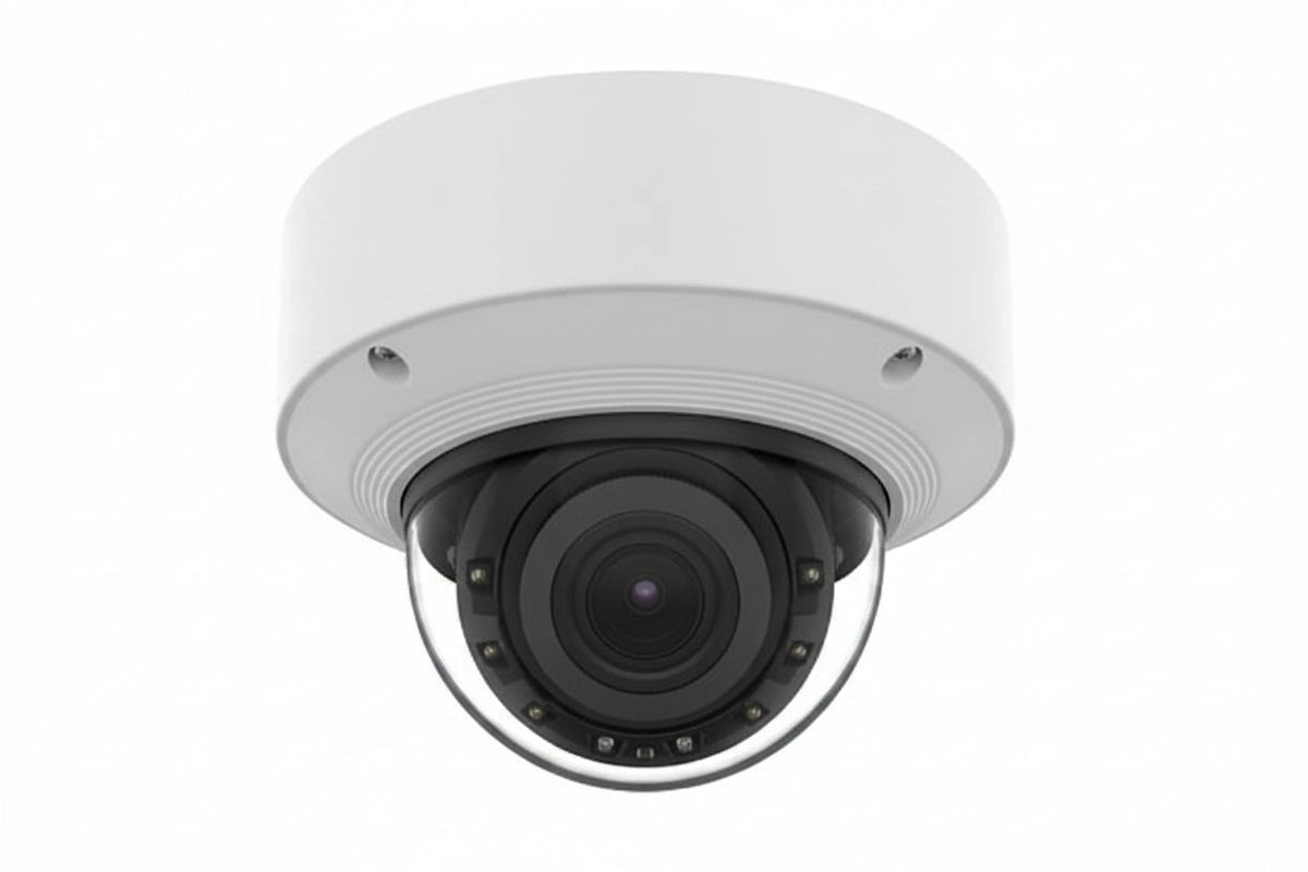 Hanwha XND-A9084RV 8MP WN9 AI Indoor Dome IP Camera, 131.2' (40m) IR Range, 2.1x Zoom Ratio, 4.4-9.3mm Motorized Varifocal Lens