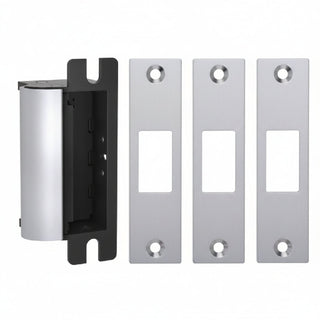 HES 1006CLB-12/24D-630 1006 Series Complete Electric Strike with J, K, KD and KM Faceplates, Satin Stainless Steel