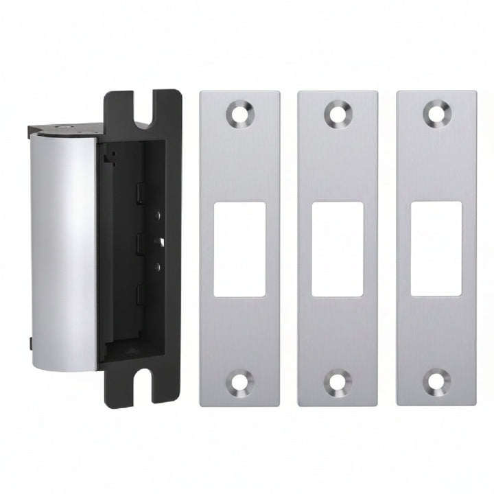 HES 1006CLB-12/24D-630 1006 Series Complete Electric Strike with J, K, KD and KM Faceplates, Satin Stainless Steel