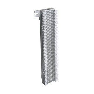 ICC IC066NB050 66M Wiring Block 50-Pair without Bracket, 66M1-50 Punch Down Block for Telephone System, Punch Down Cabling and Wire Termination, 10"H x 3.5"W x 1"D, White