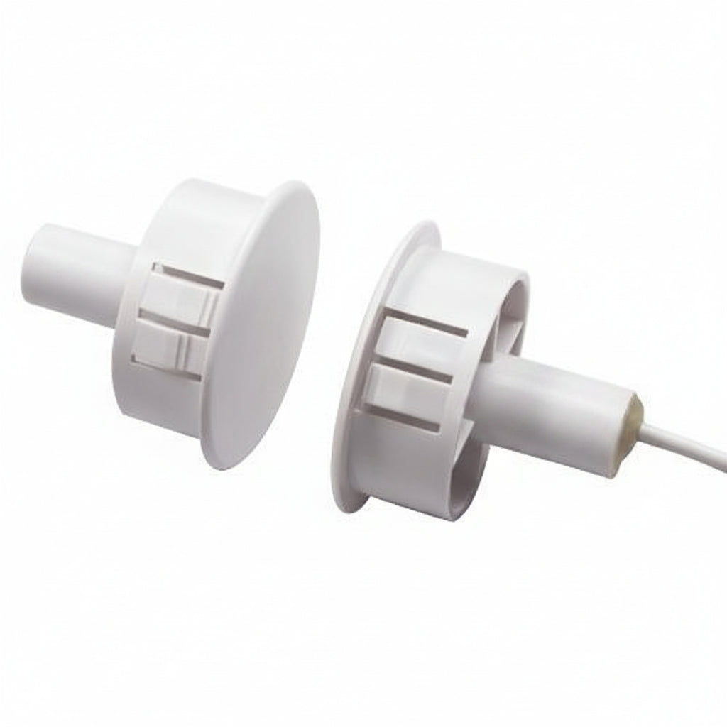 GRI 199-12-B 1" Steel Door Recessed Switch Set, Standard Gap, 5W, 175VDC, 0.25 Amp, DPDT, X 2, Brown