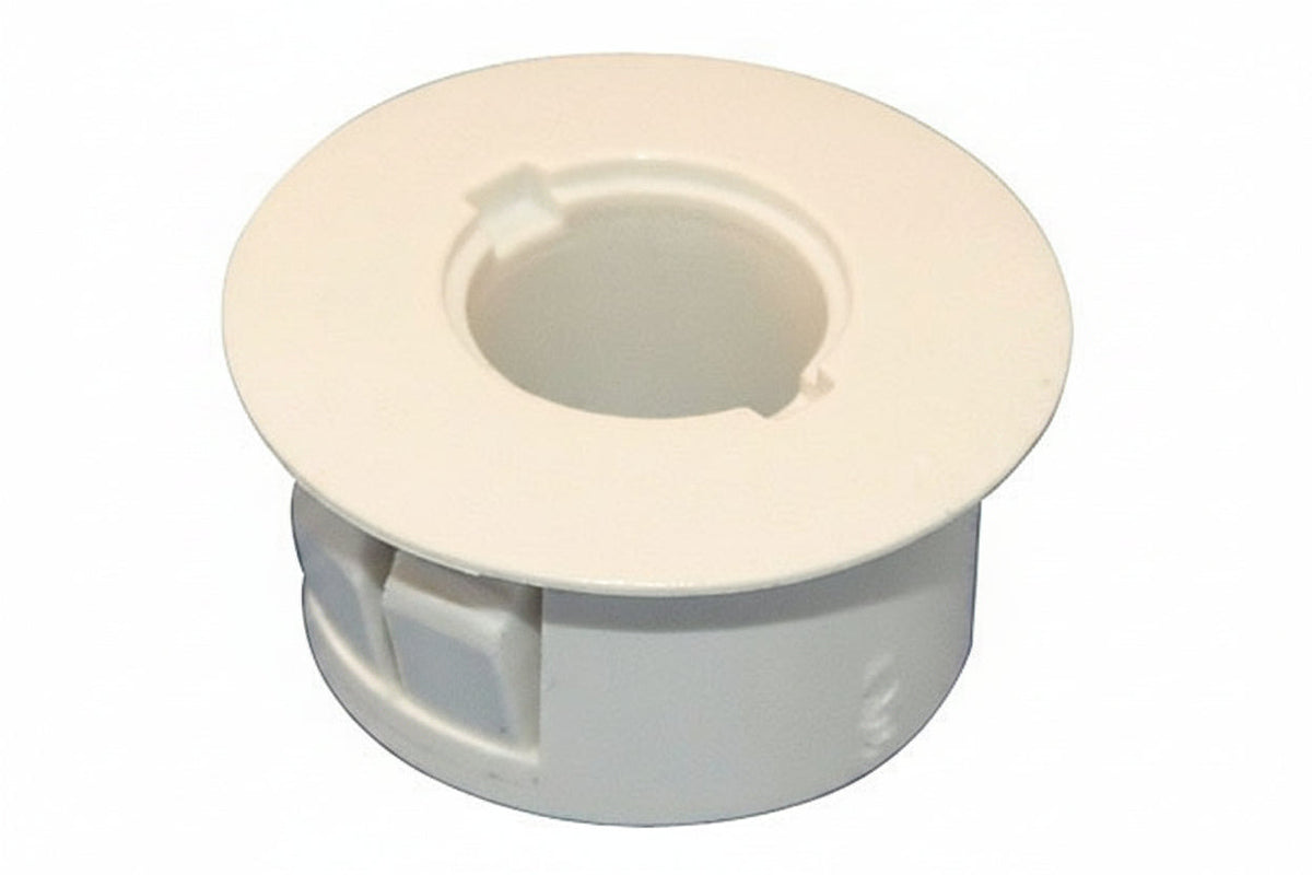 GRI PA-75-W-10 Recessed Adapter, 3/4" Diameter with 3/8" Hole, White (Min Order Qty of 10)