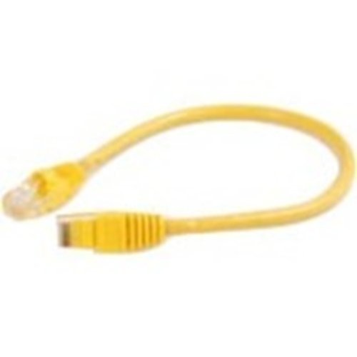 Category 5e Patch Cable 1 Foot Booted RJ45 Network Cord 570-115-001, Yellow
