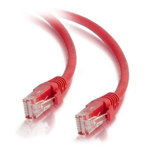 1' CAT5e Snagless Patch Cable Red RJ45, TIA-568.2-D 570-130-001