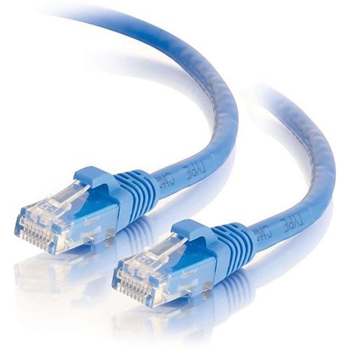 Quiktron 576-110-007 Q-Series CAT6 Patch Cable, Booted, 7' (2.11m), Blue