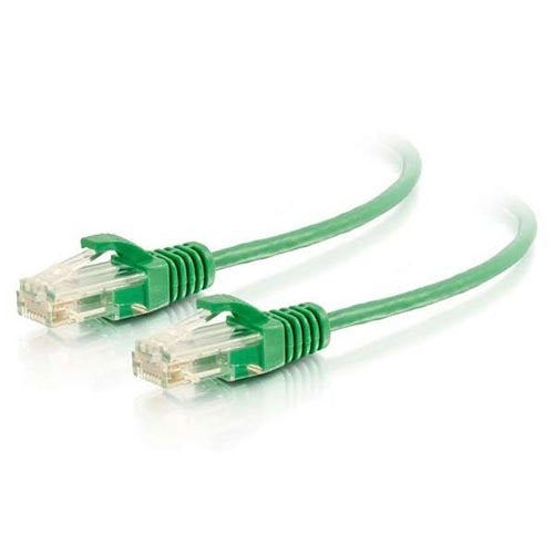 Category 6 Booted Patch Cable 5ft RJ-45 Shielded Network Cord 576-RD20-005, Green