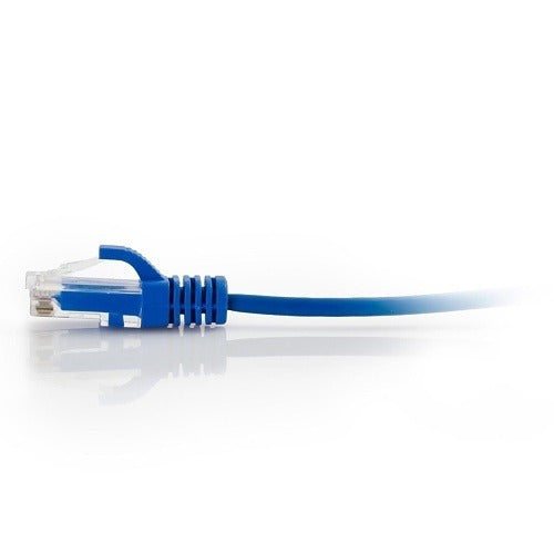 Quiktron 576A-RD10-010 Q-Series CAT6a Patch Cord, Snagless Unshielded (UTP), Reduced Diameter, 10', Blue