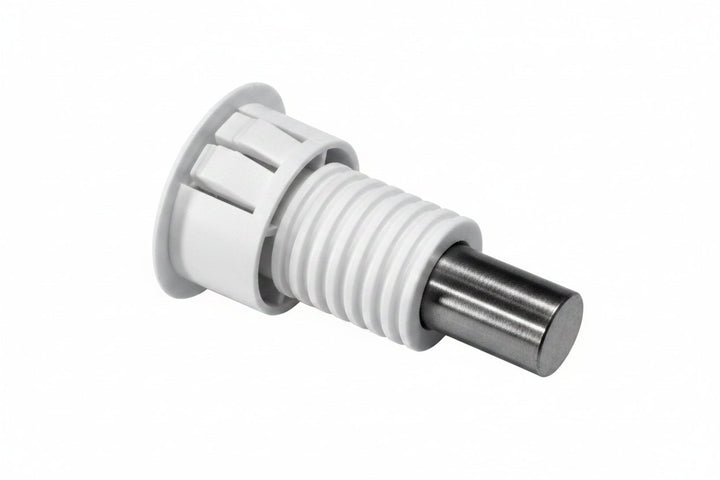 GRI M-180WG-W Magnet in Case, 3/4" Diameter, Steel Door, Recessed, White