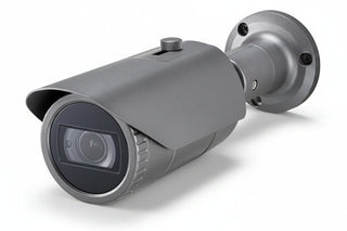 Hanwha QNO-7082R Q-Series 4MP IR Bullet Camera, 2-10mm Motorized Focal Lens, Dark Gray