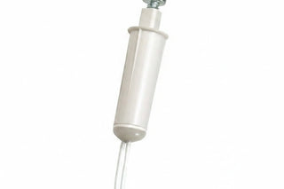 GRI PB-2020-W 3/8" Diameter Push Button Plunger Switch, 10W, 200VDC, 0.50A, Closed Loop, N/O, A, White
