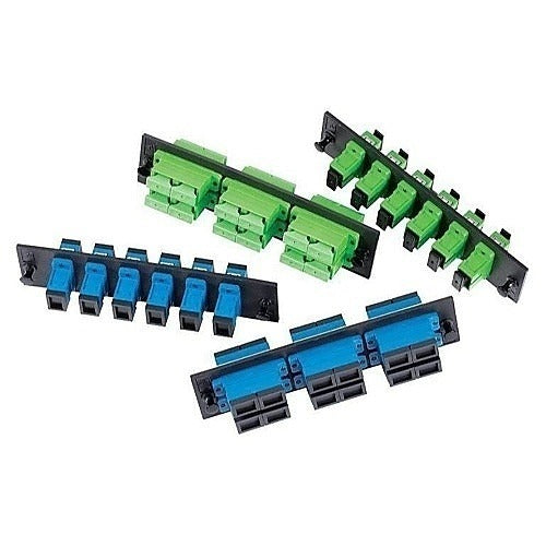 6112DSC 6/8/12-Port Singlemode/Multimode Fiber Optic Patch Panel Adapter Plate