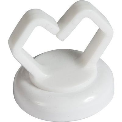 MagDaddy 62401 1/2″ Magnetic Cable Holder, UL Listed 10 lbs, White, 10-Pack