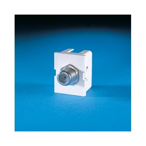 63700006 TracJack F-Type Coaxial Connector Module, White