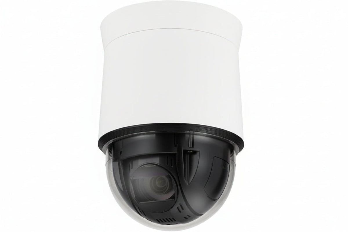 Hanwha QNP-6250 Q Series 2MP PTZ Camera, 4.44-111mm Varifocal Lens, 25x Optical Zoom, WDR 120 dB, White