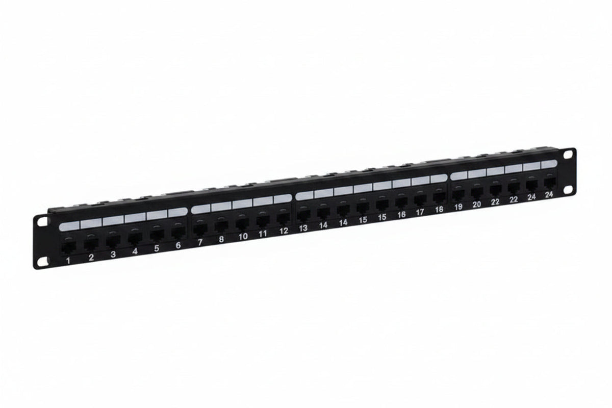 ICC ICMPP0246B Patch Panel, CAT6a, 24-Port, Rms