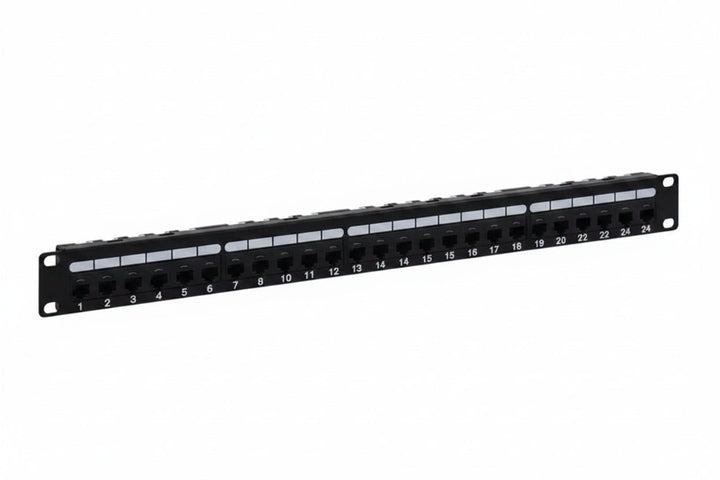 ICC ICMPP0246B Patch Panel, CAT6a, 24-Port, Rms