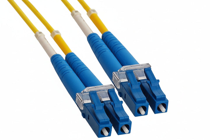 ICC ICFOJ1M502 LC Duplex Single-mode 9/125 (OS1) Fiber Optic Patch Cable, 6' (2 m), Yellow