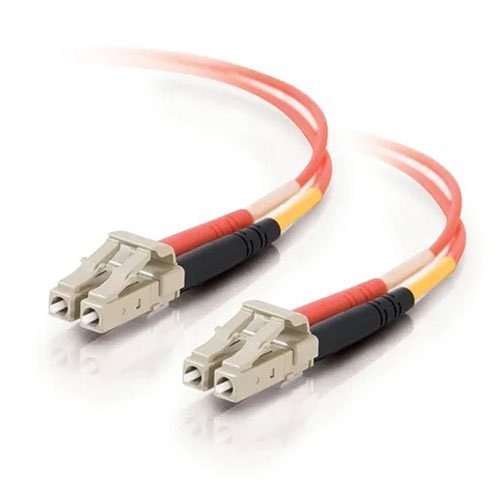 OM1 Duplex Multimode Fiber Optic Patch Cord, 3ft Orange PVC 810-LL2-003