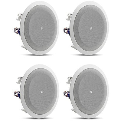 JBL Professional 8128 8" Full-Range, In-Ceiling Loudspeaker, White, 4-Pack