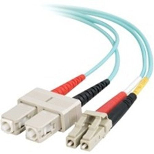 LC to SC Fiber Optic Patch Cable 50/125µm Multimode 10Gbps 3ft 852-L42-003