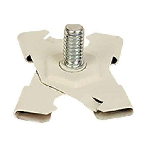 863W CCTV Camera T-Bar Ceiling Clip Base, 1/4"-20 Mount, Cream