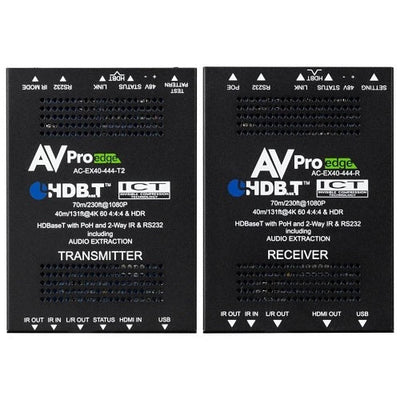 AVPro Edge AC-EX40-444-KIT 18Gbps HDBaseT Extender, HDMI 2.0, 40m