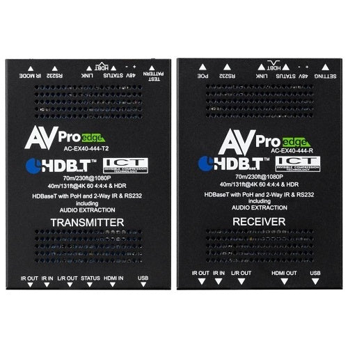 AVPro Edge AC-EX40-444-KIT 18Gbps HDBaseT Extender, HDMI 2.0, 40m