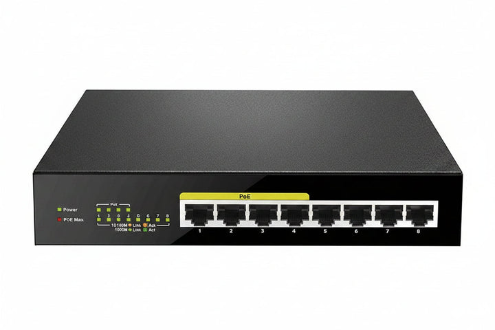D-Link DGS-1008P 8-Port Gigabit Desktop Switch with PoE Ports, (Replaces DGS-1008G)