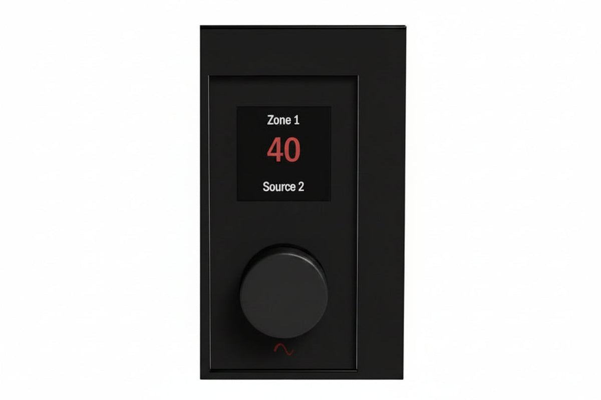 EA-COM-WP-ZONE-BL Zone / Source Controller Wall Plate for Episode Business Music DSPs