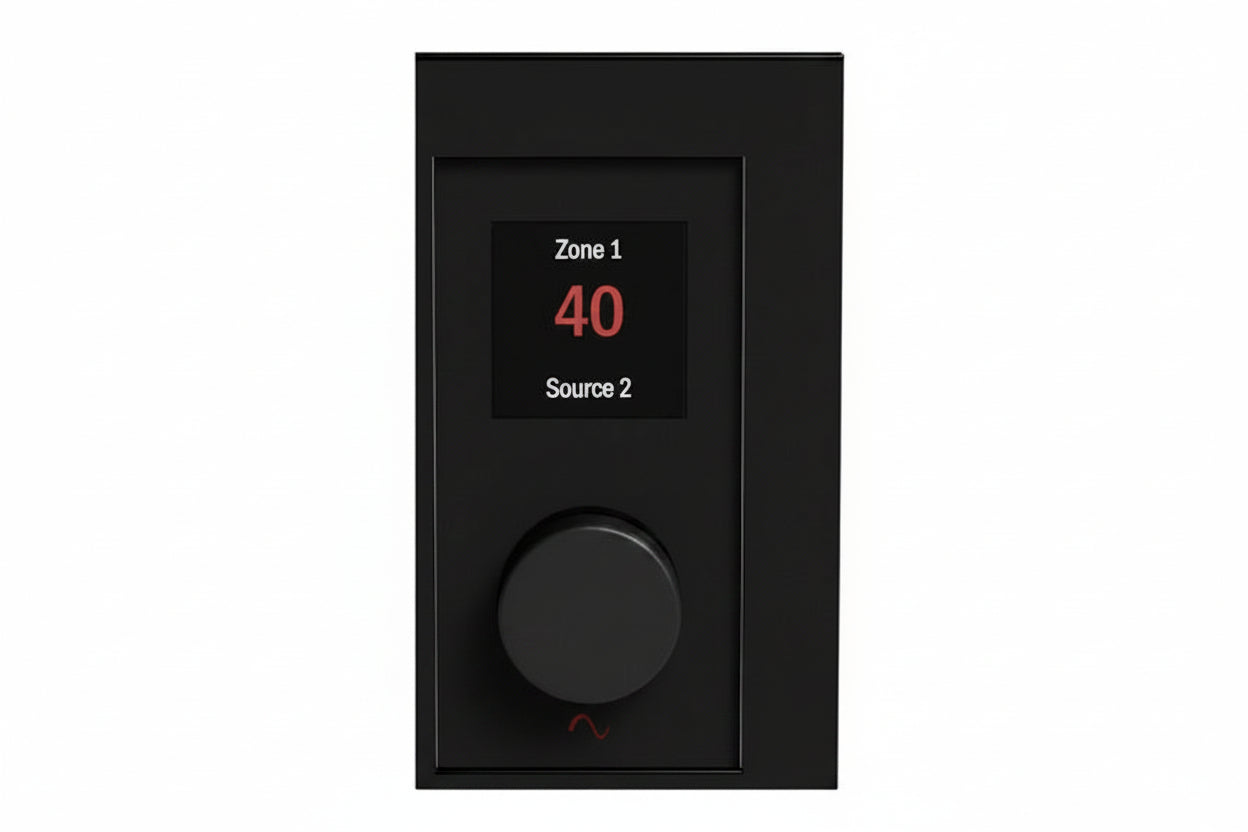 EA-COM-WP-ZONE-BL Zone / Source Controller Wall Plate for Episode Business Music DSPs