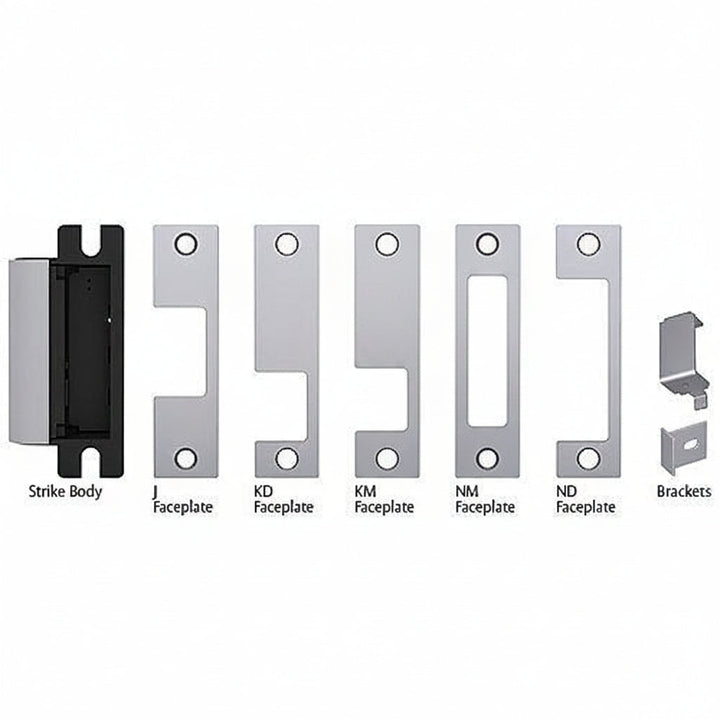 HES 1006CS-630 1006 Series Complete Electric Strike, Includes Smart Pac III, Faceplates (J, KD, KM, HM, ND) and Brackets, Satin Stainless Steel