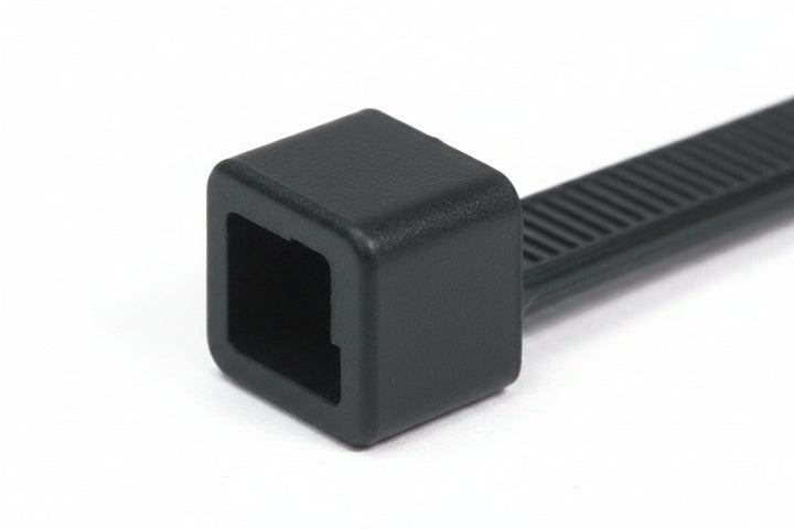 HellermannTyton T18L0C2 8-Inch Cable Ties, 18 lb Tensile Strength, 100-Pack, Black