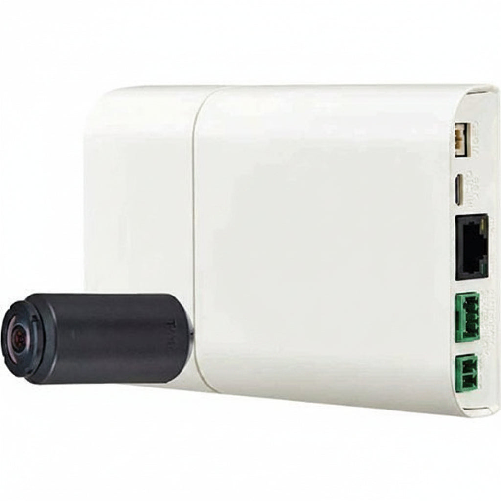 Hanwha XNB-H6241A X-Series 2MP ATM IP Camera Kit with 8m Cable, 2.4mm Fixed Lens, Ivory