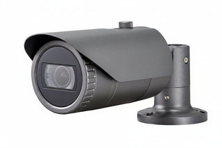 Hanwha QNO-8080R Q-Series 5MP IR Bullet Camera, 3.2-10mm Varifocal Lens, Dark Gray