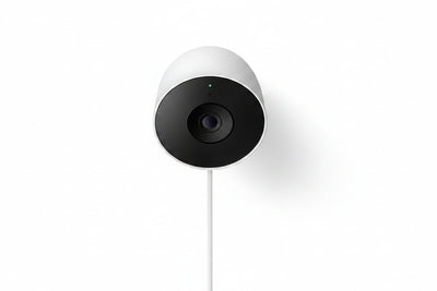 Google Nest Cam GA10919-US Outdoor Wired Security Camera, 2nd Generation, Snow