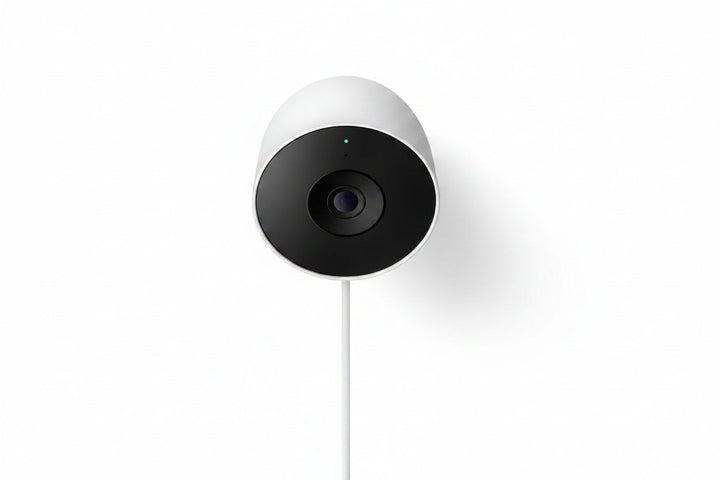 Google Nest Cam GA10919-US Outdoor Wired Security Camera, 2nd Generation, Snow