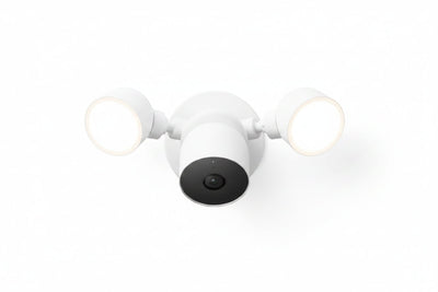 Google Nest Cam with Floodlight Pro GA02942-US Outdoor Security Camera, White