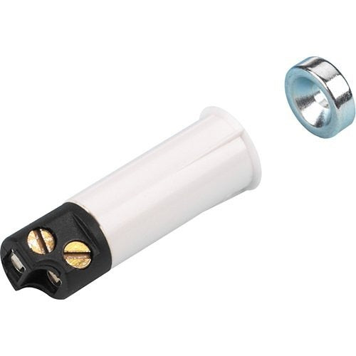 944TRE-WH Recessed 3/8" Magnetic Contact with Terminals and Rare Earth Magnet, White