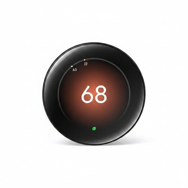 Google Nest Learning Thermostat GA05169-US 4th Generation with Nest Temperature Sensor 2nd Generation, Polished Obsidian