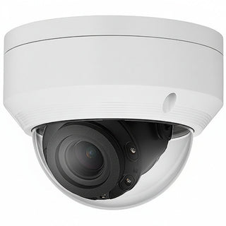 Hanwha ANV-L7082R A-Series 4MP WDR IR Dome IP Camera, 3.3-10.3mm Motorized Varifocal Lens, White