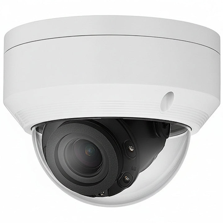 Hanwha ANV-L7082R A-Series 4MP WDR IR Dome IP Camera, 3.3-10.3mm Motorized Varifocal Lens, White