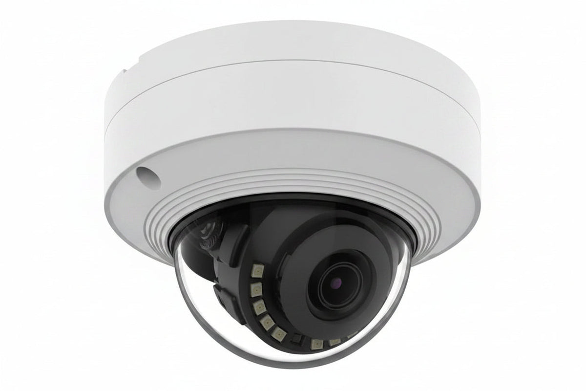 Hanwha QNV-C9011R 8MP 4K Vandal Dome Camera IR AI, White