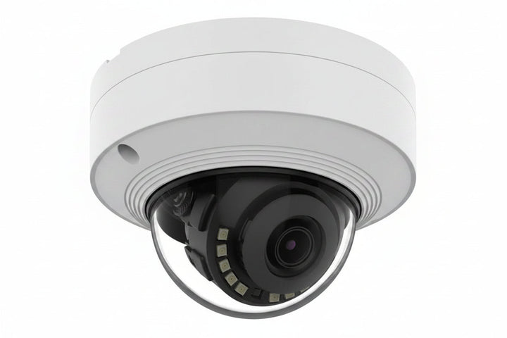 Hanwha QNV-C9011R 8MP 4K Vandal Dome Camera IR AI, White