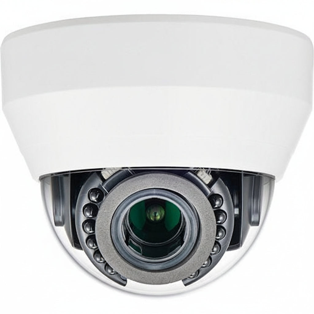 Hanwha LND-6012R L-Series 2MP IR Dome Camera, 2.8mm Fixed Lens, White